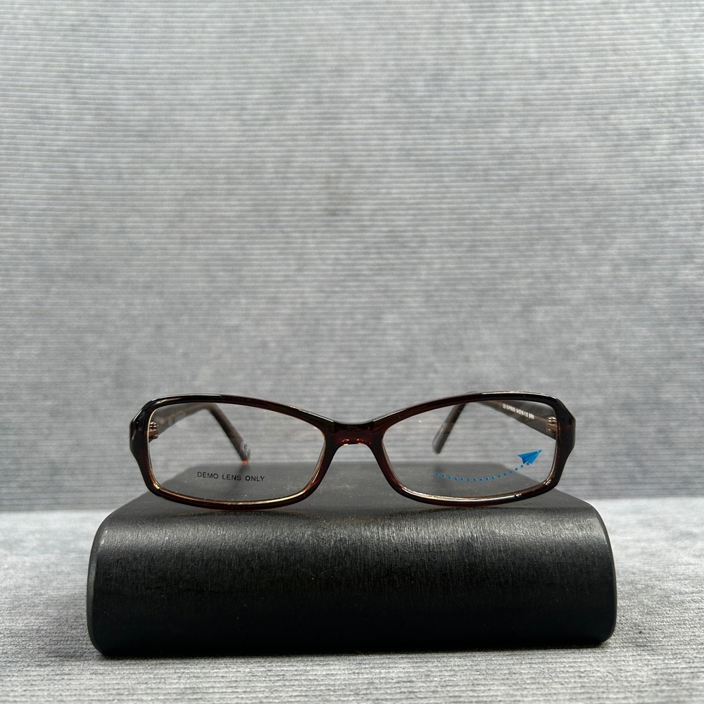 Essilor Vision Foundation EVF60003 BRN Brown Y2k Eyeglass Frames 54-16-135